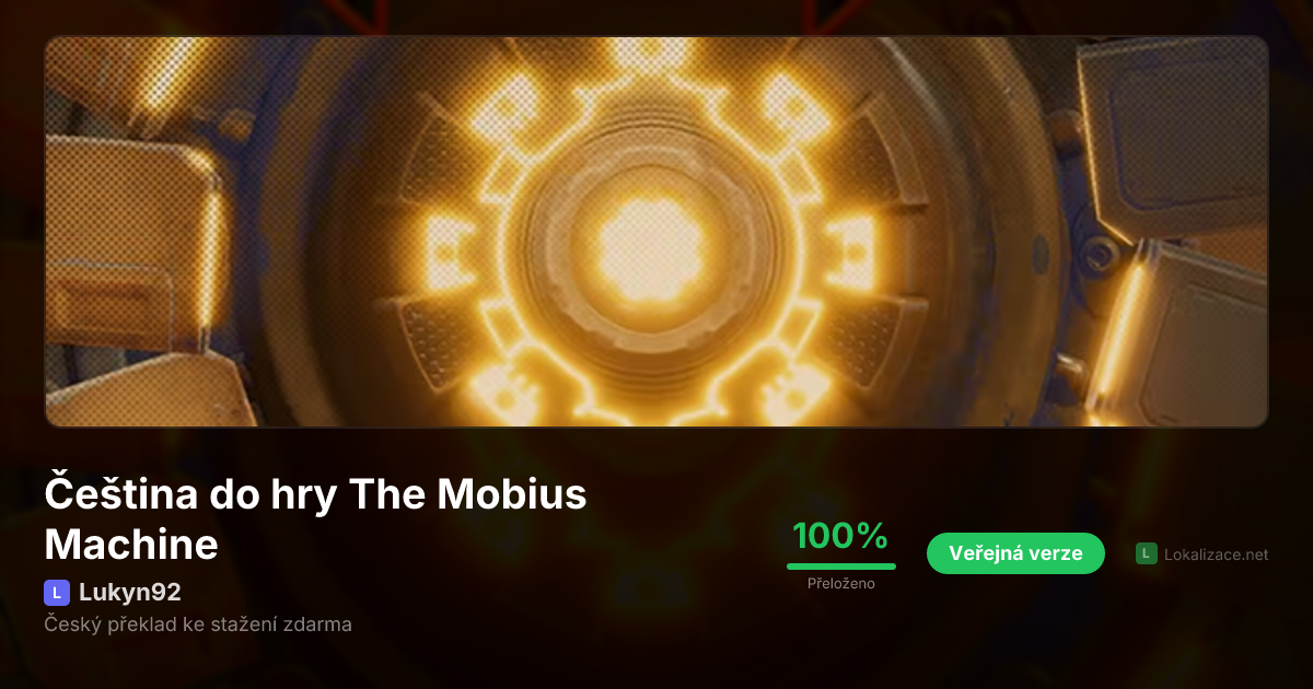 Čeština do The Mobius Machine - Stáhnout zdarma | Lokalizace.net