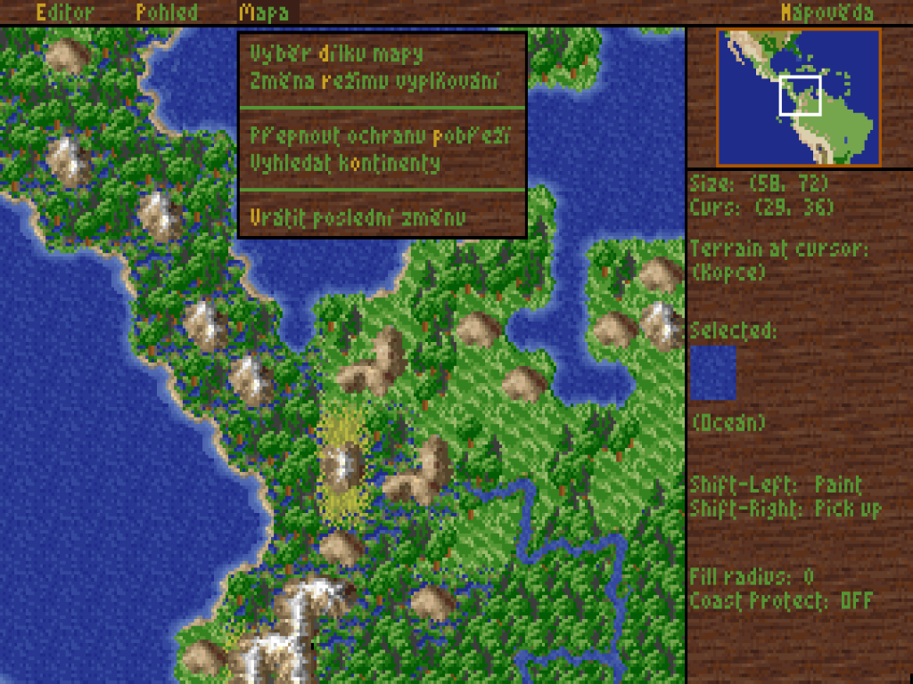 Editor map