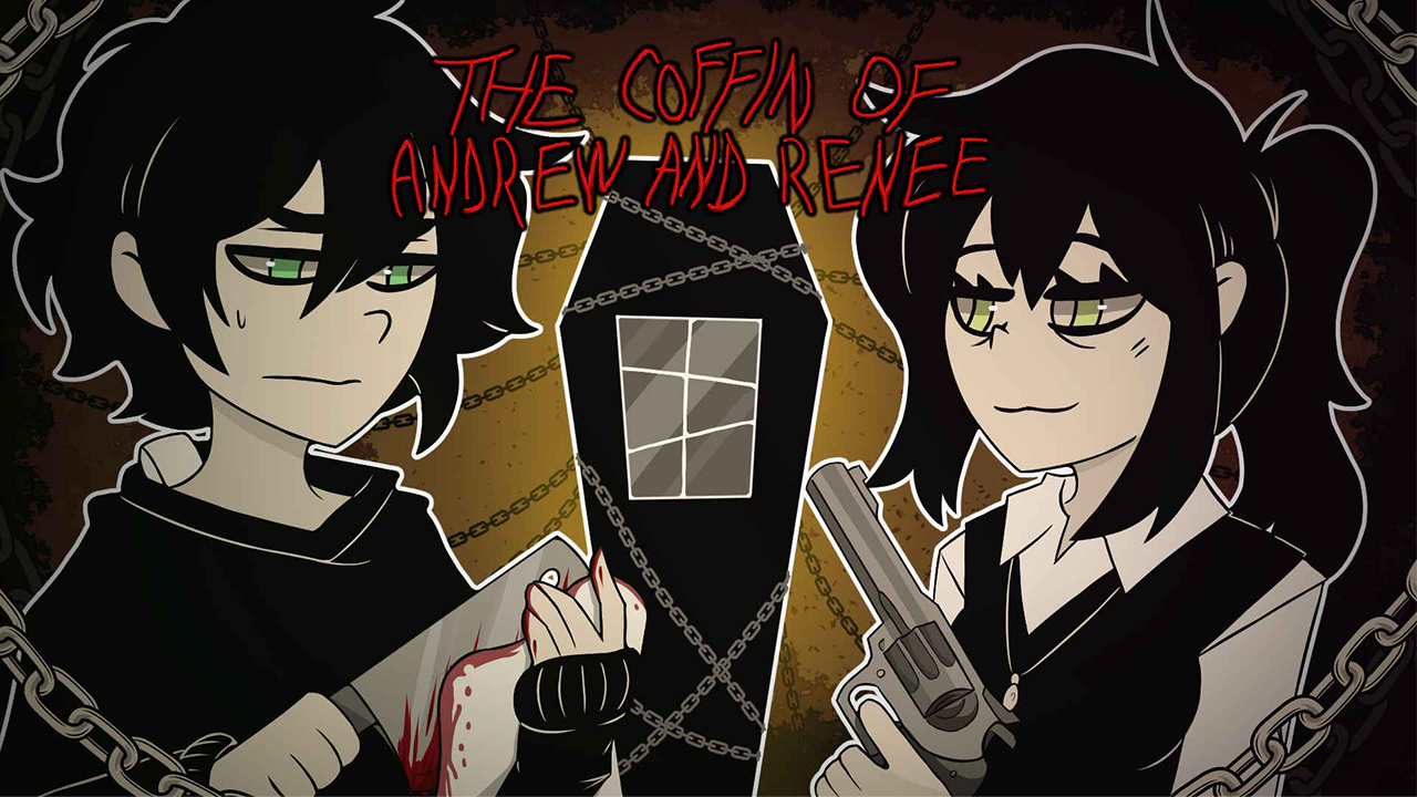 The coffin of Andy and Renee