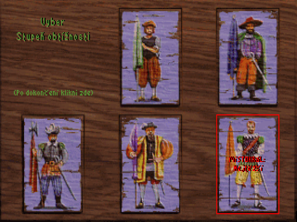 Výběr obtížnosti