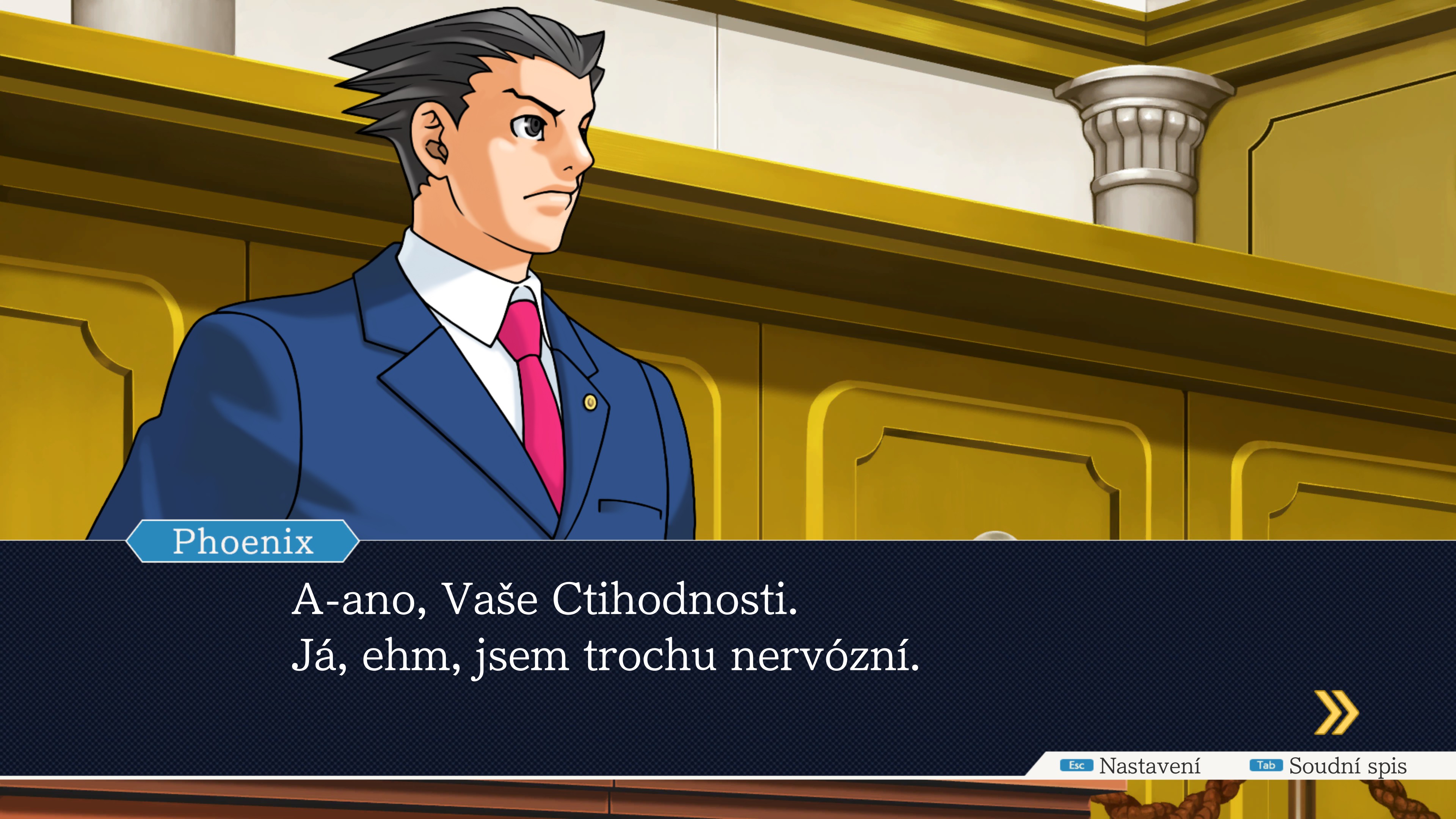 Screen z prvního případu