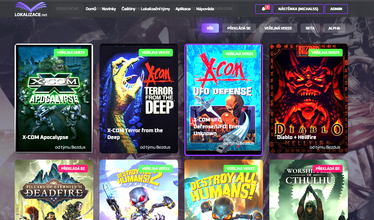 Výpomoc a hlášení o projektech